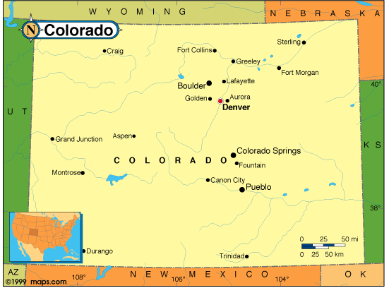 Colorado Map USA