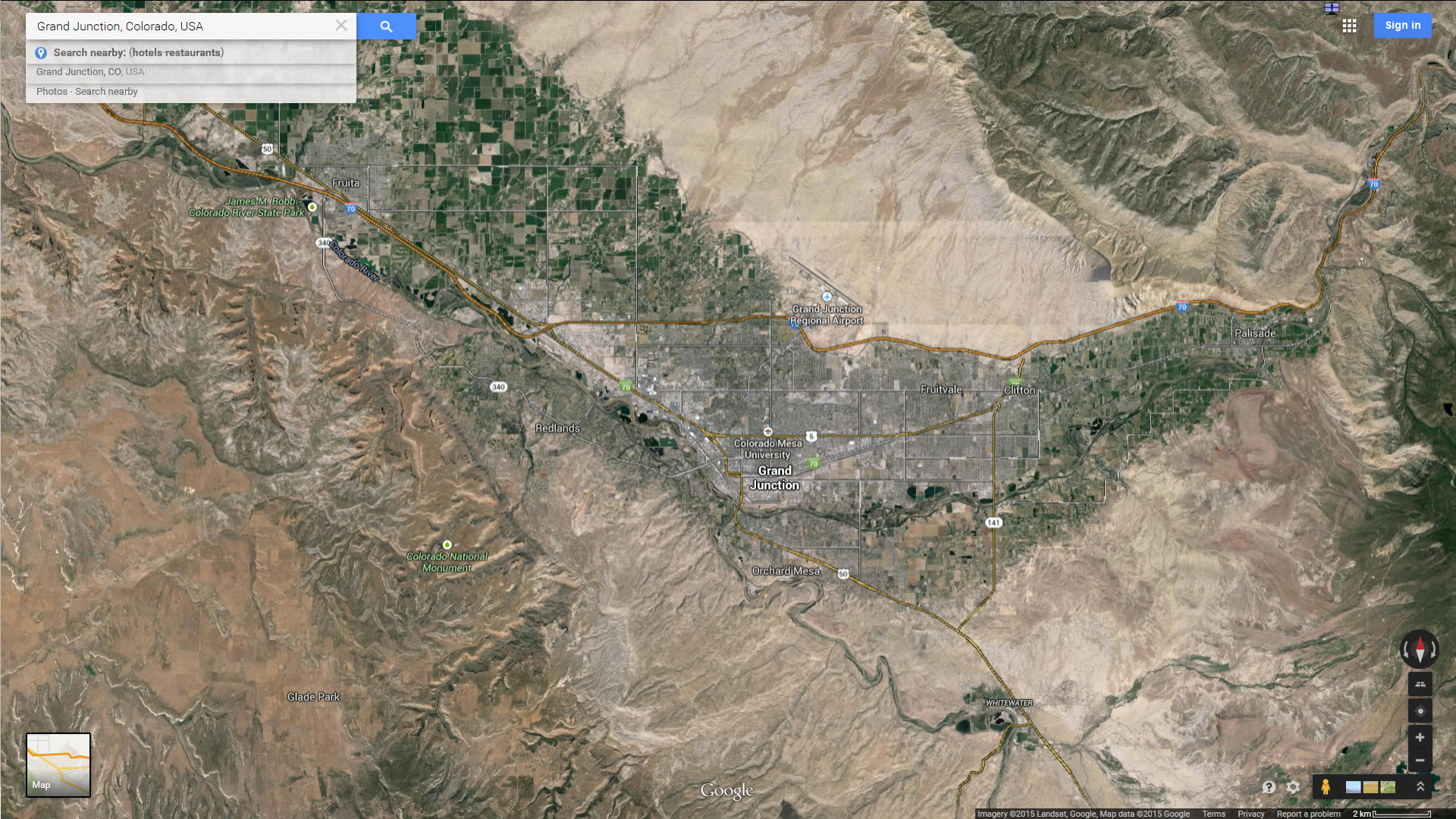 Grand Junction, Colorado Map