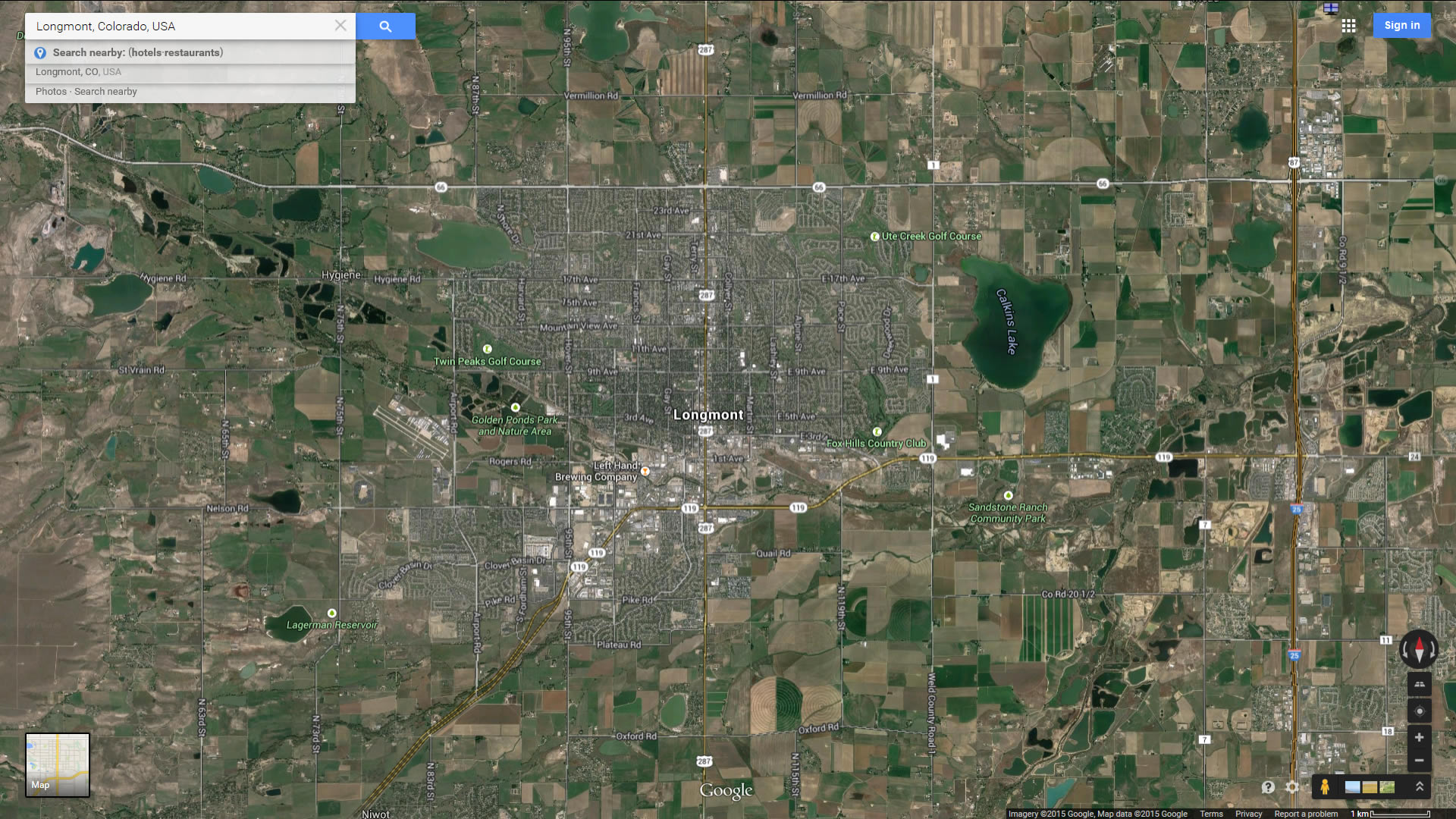 Longmont, Colorado Map