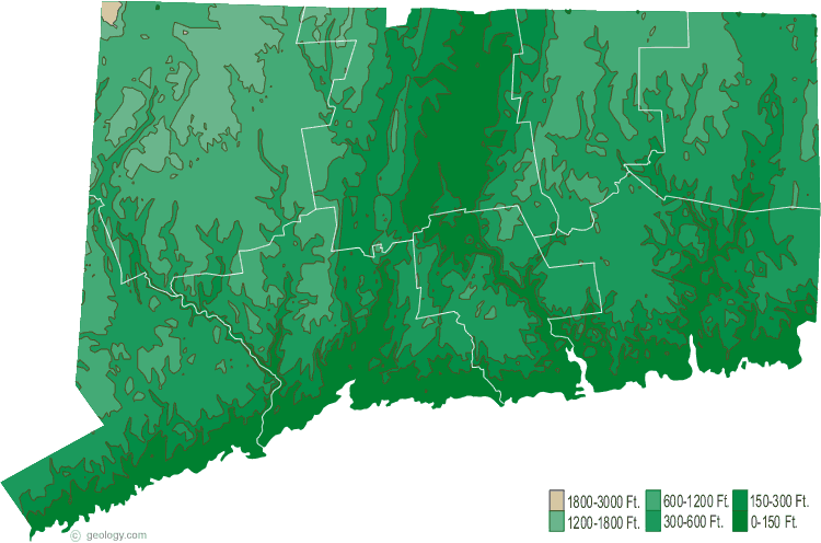 Connecticut Land Map