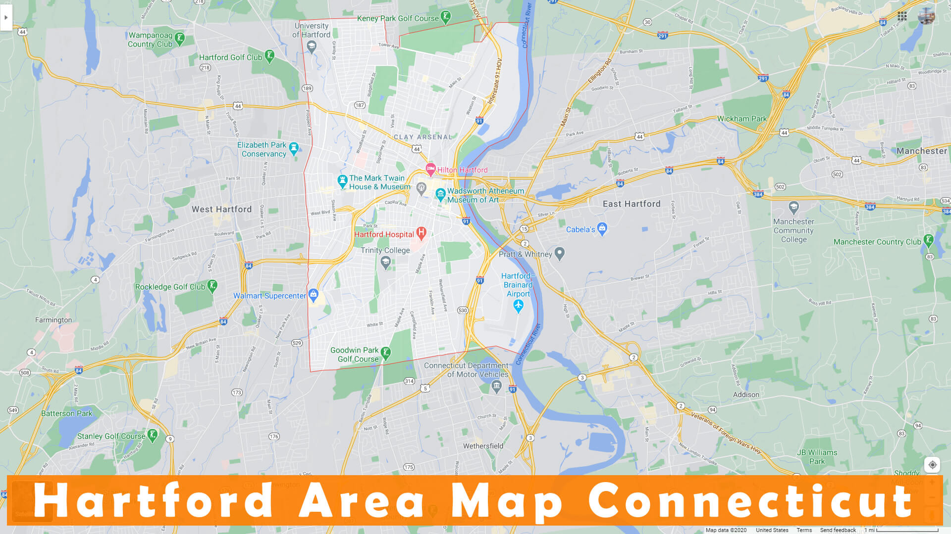 Hartford Connecticut Map United - Hartford%20Area%20Map%20Connecticut