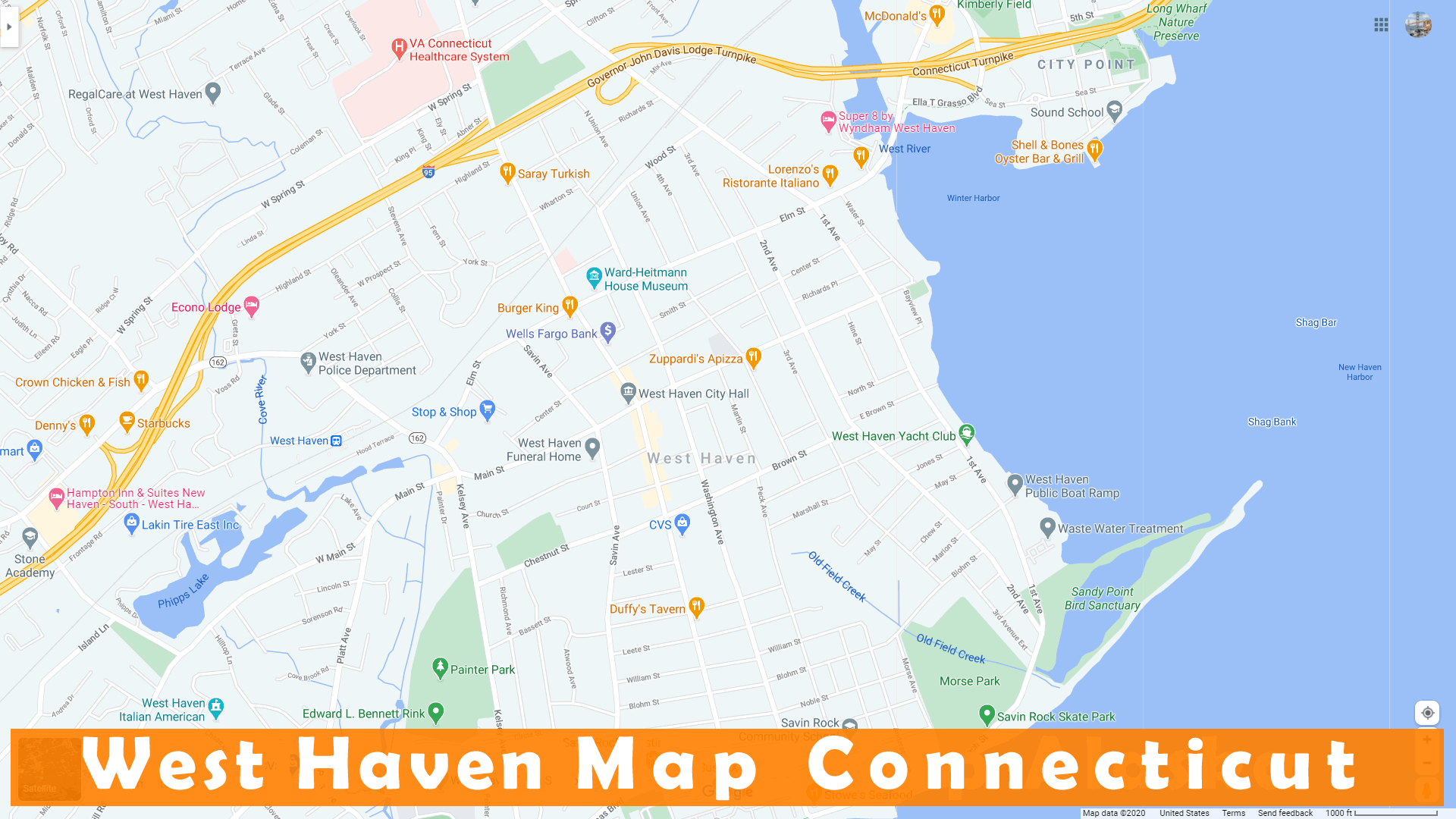 Map Of West Haven Ct West Haven, Connecticut Map
