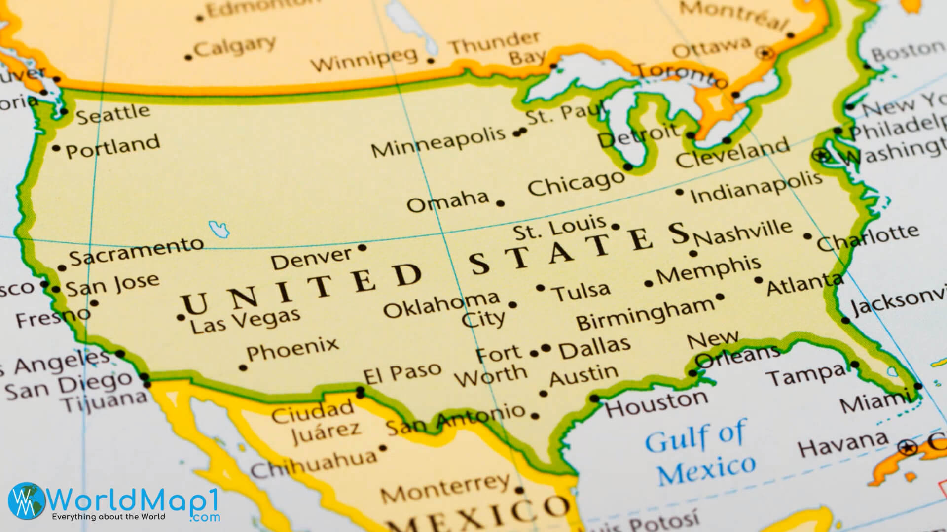 Large Color Map of the USA - Map%20of%20United%20States%20Major%20Cities