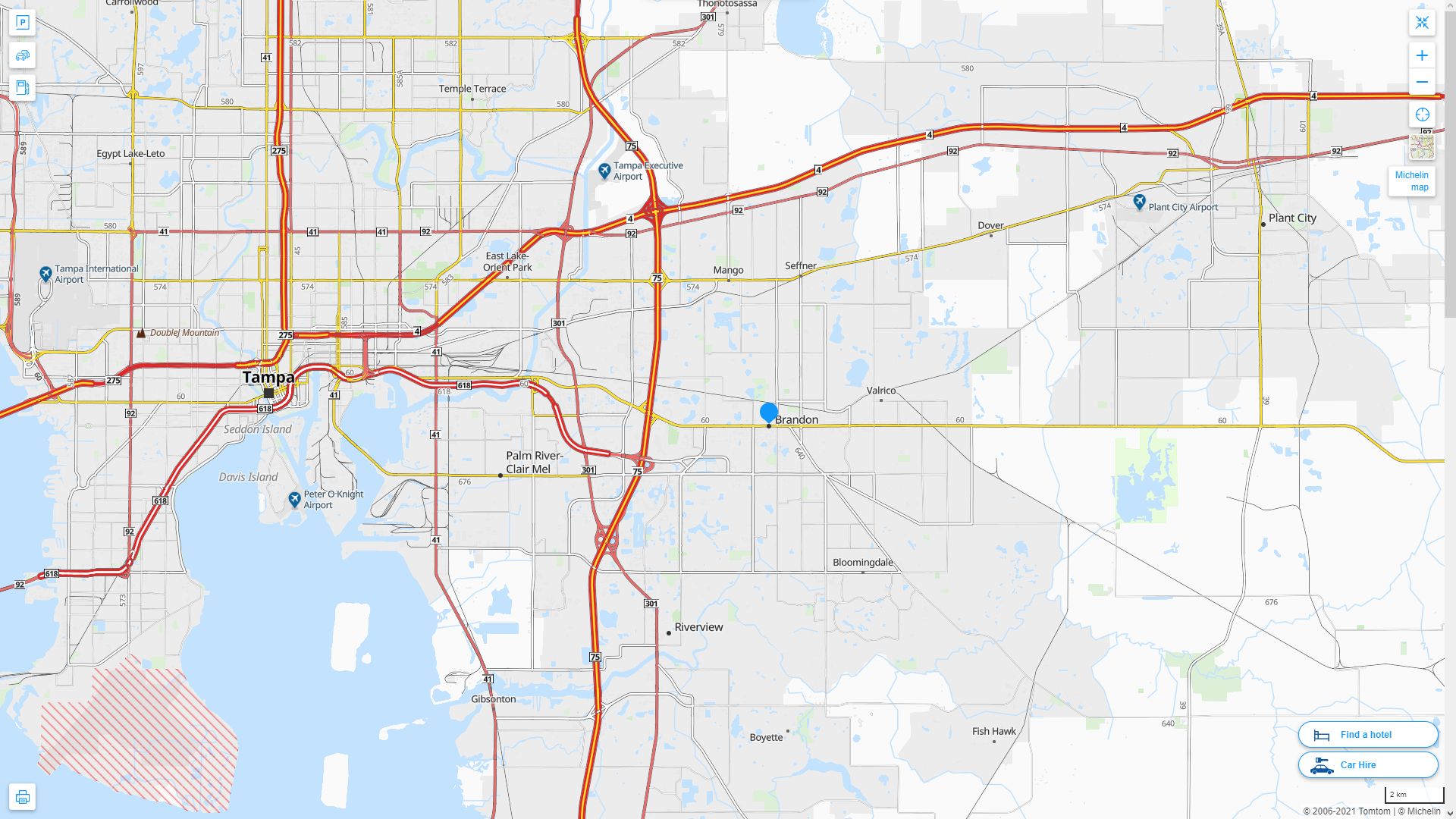 Brandon Florida Map - Brandon%20Florida%20Highway%20and%20Road%20Map 