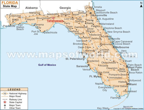 Florida Road Map