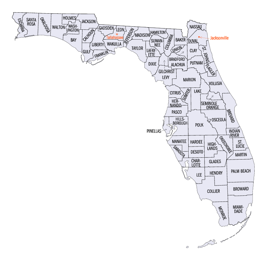Florida County Maps
