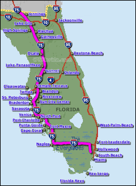 Interstate 75 Florida Map