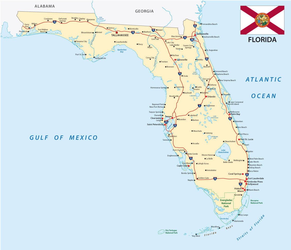 map of florida us