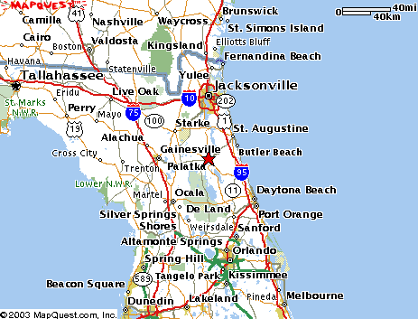 Northeast Florida Map