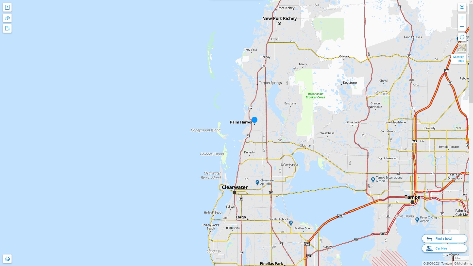 Palm Harbor Florida Map United - Palm Harbor%20Florida%20Highway%20and%20Road%20Map 