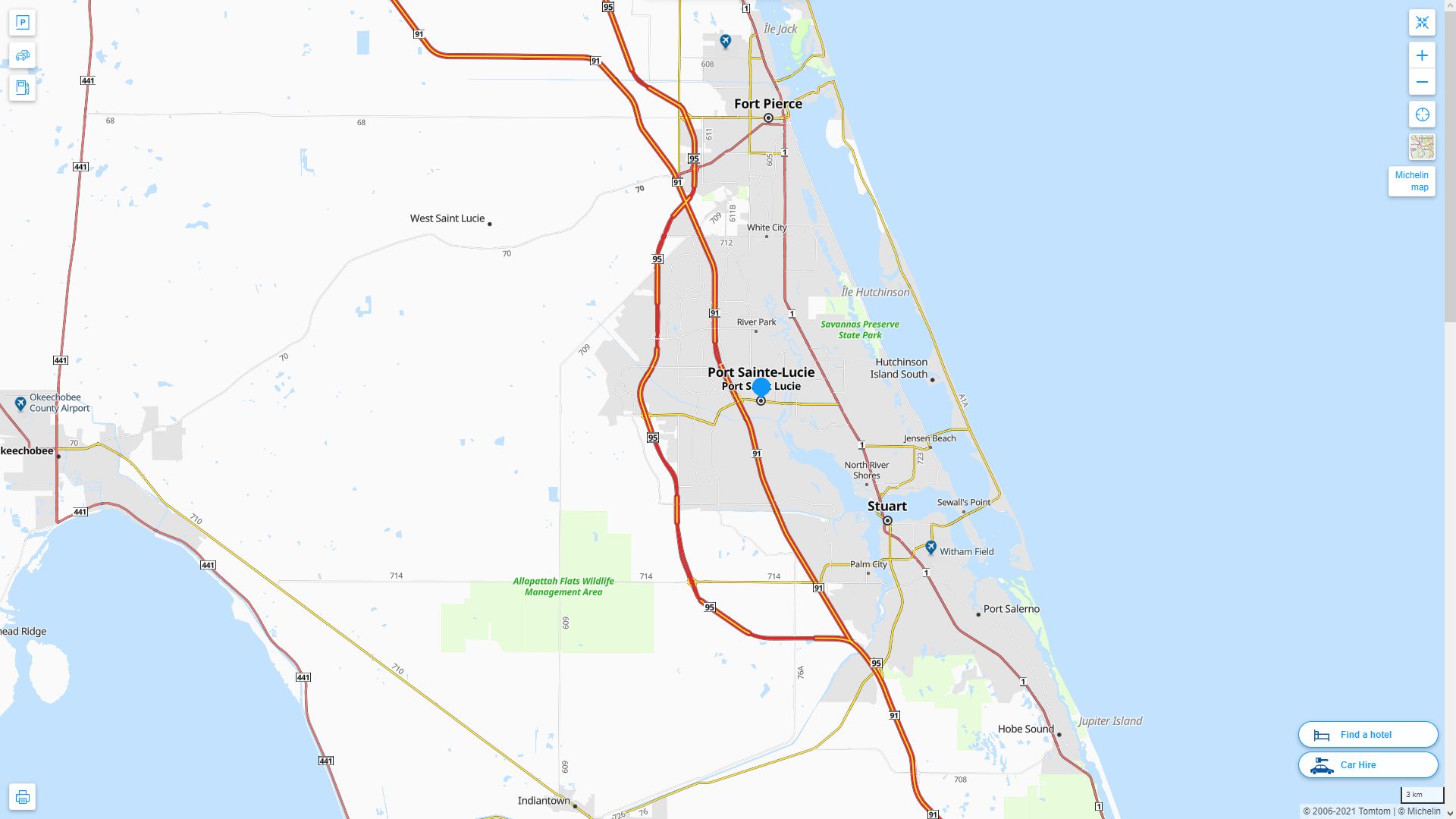 Port St Lucie Florida Map - Port St. Lucie%20Florida%20Highway%20and%20Road%20Map