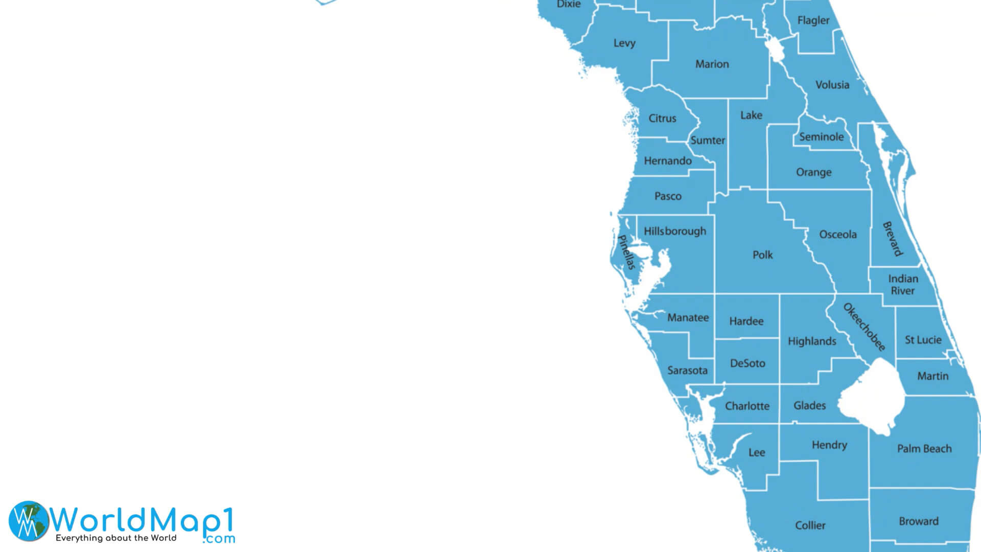 High Detailed Florida Map - Florida%20Counties%20Map 