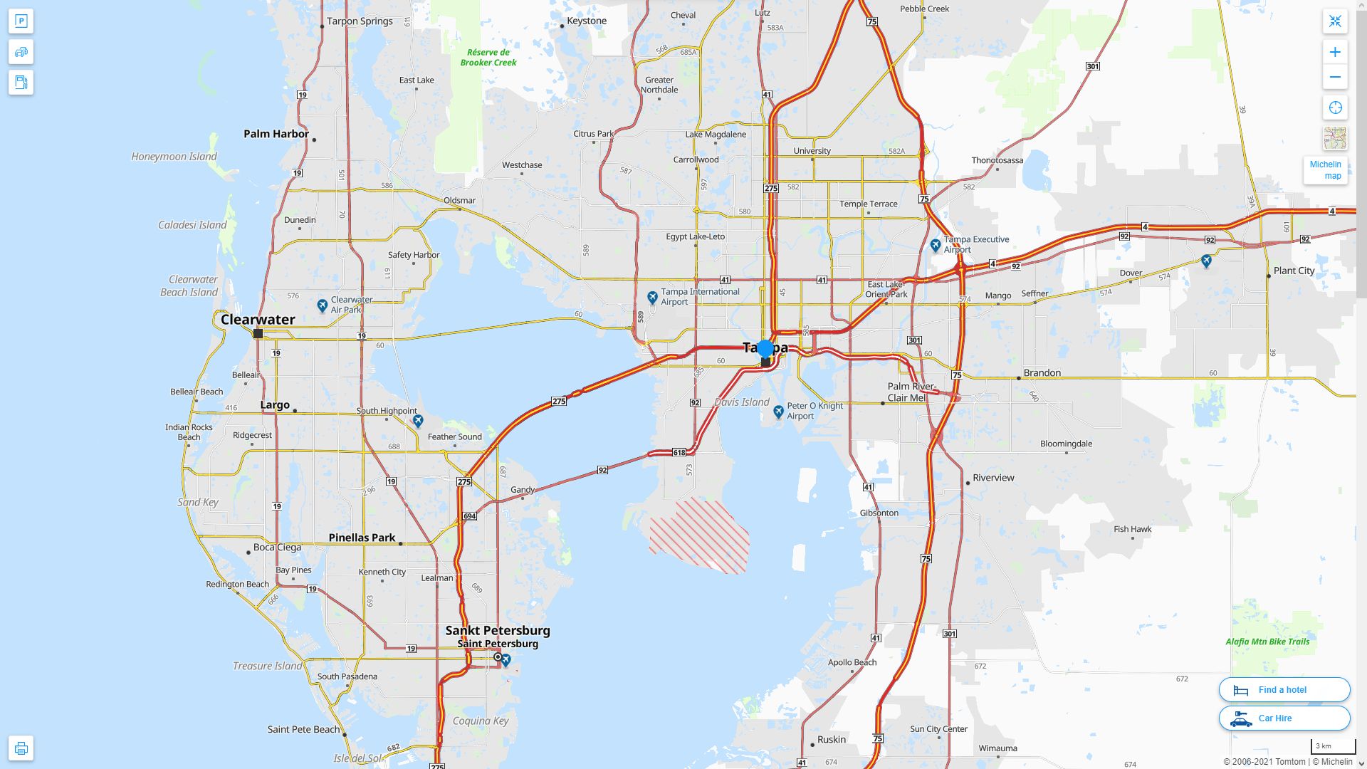 Tampa Florida Map - Tampa%20Florida%20Highway%20and%20Road%20Map 