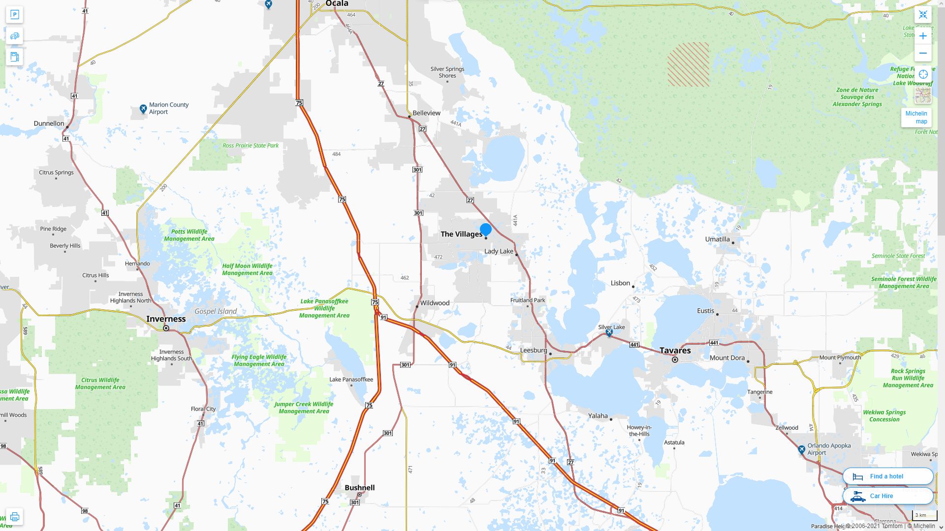 The Villages Florida Map United - The Villages%20Florida%20Highway%20and%20Road%20Map 