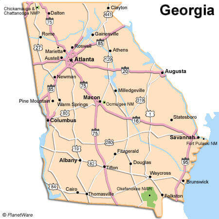 Georgia State Map