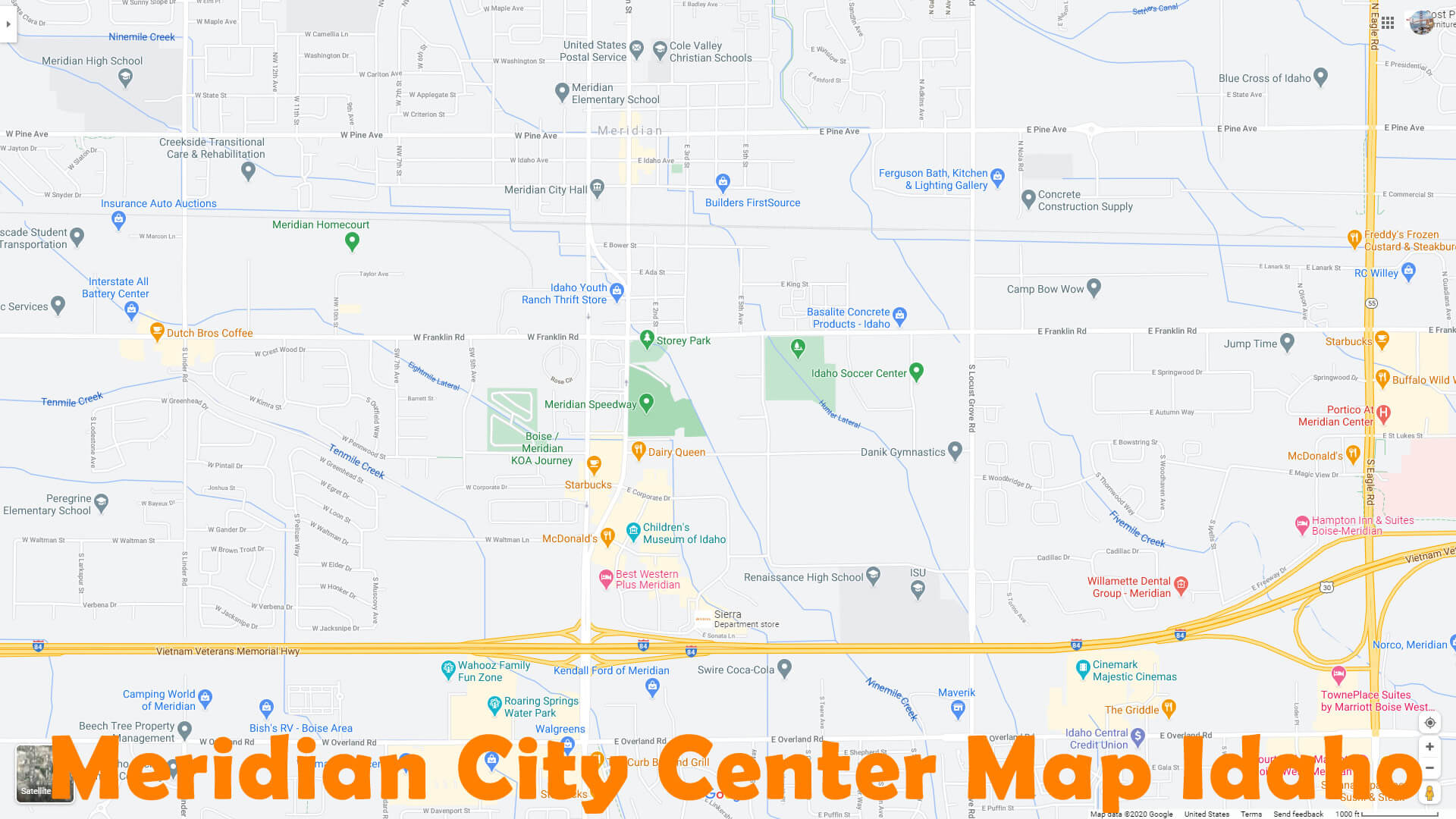 Meridian, Idaho Map