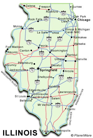 Illinois Map US