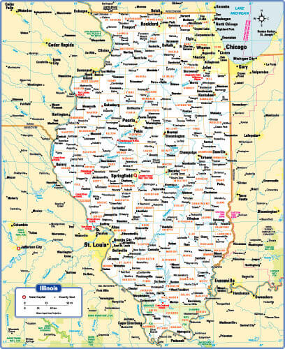 Illinois State Map