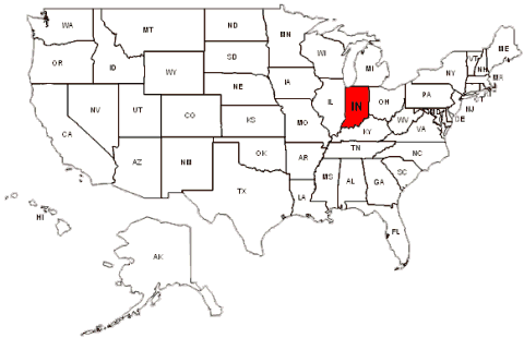 Indiana Map USA