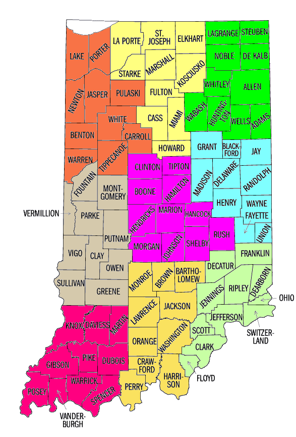 Indiana County Map