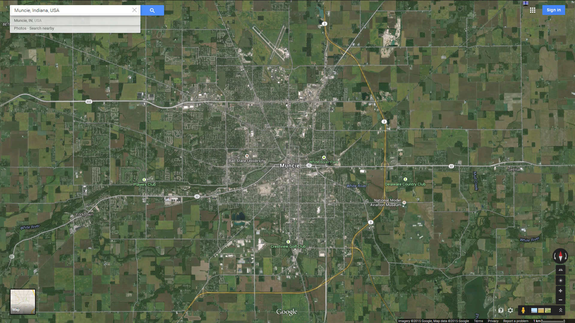 Muncie, Indiana Map