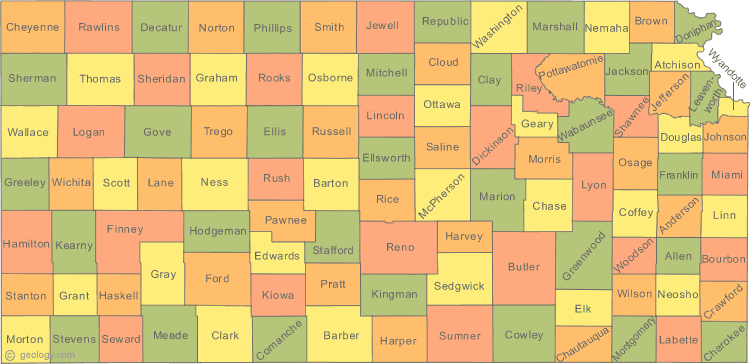 Map of Kansas