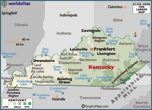 Kentucky State Map