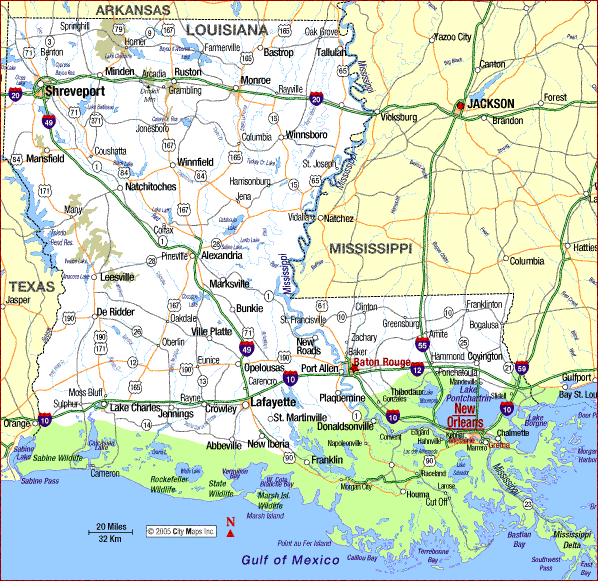 Louisiana Map