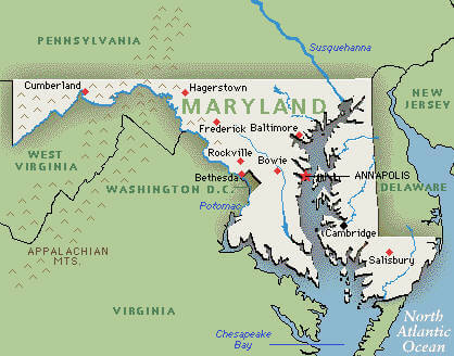 Maryland City Map