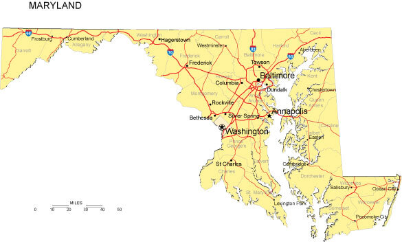 Maryland State Map