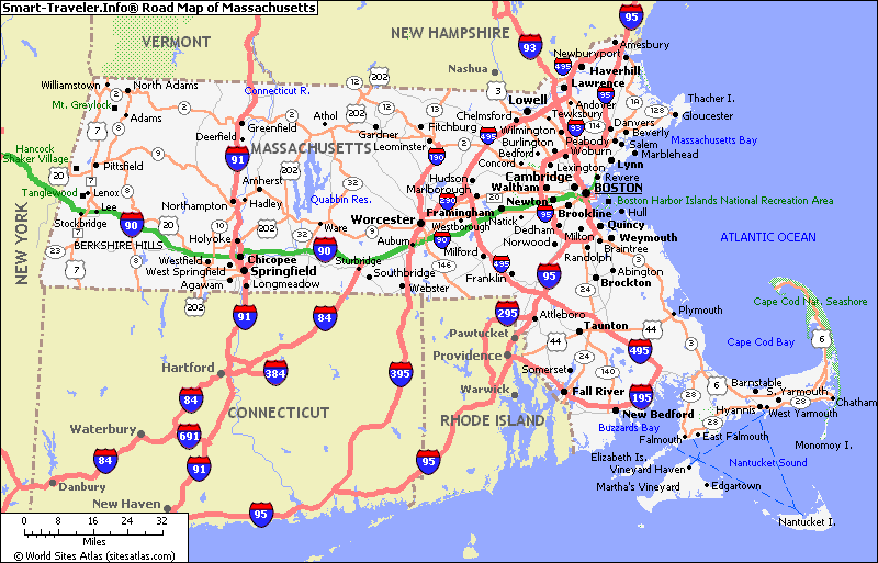 Massachusetts Map