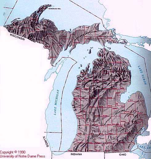 Michigan Geographic Map