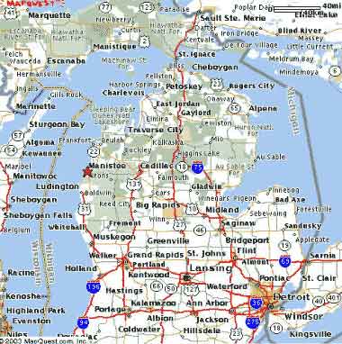 Michigan Map United States of America