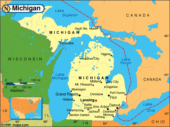 Michigan Map USA