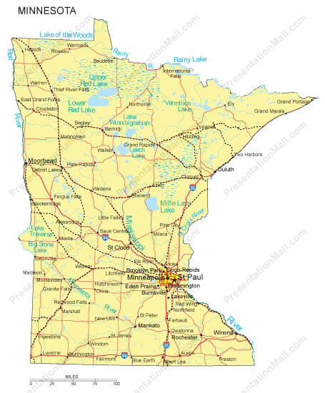 Minnesota Map St Paul