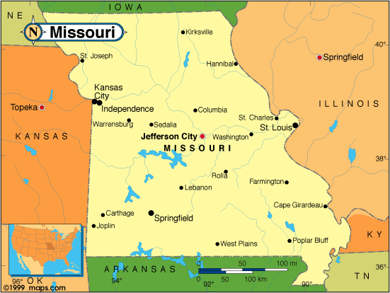Missouri Political Map