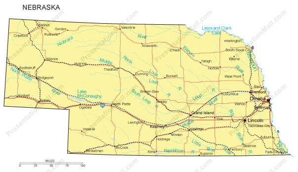 Nebraska Map Omaha