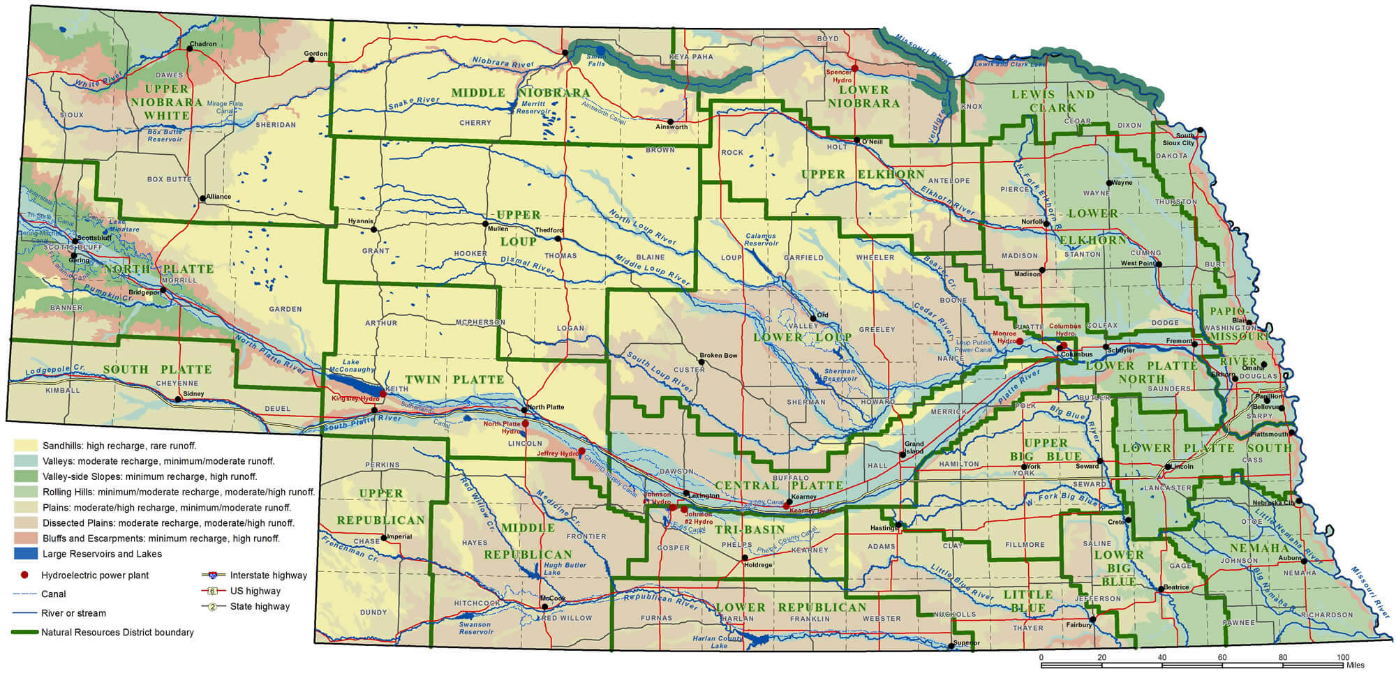 Nebraska State Map