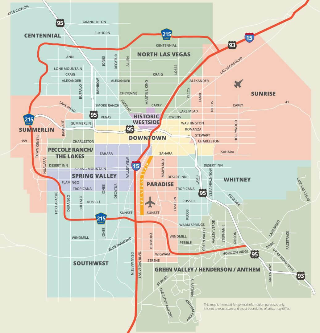 Las Vegas Map -  ®