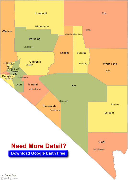 Nevada County Map