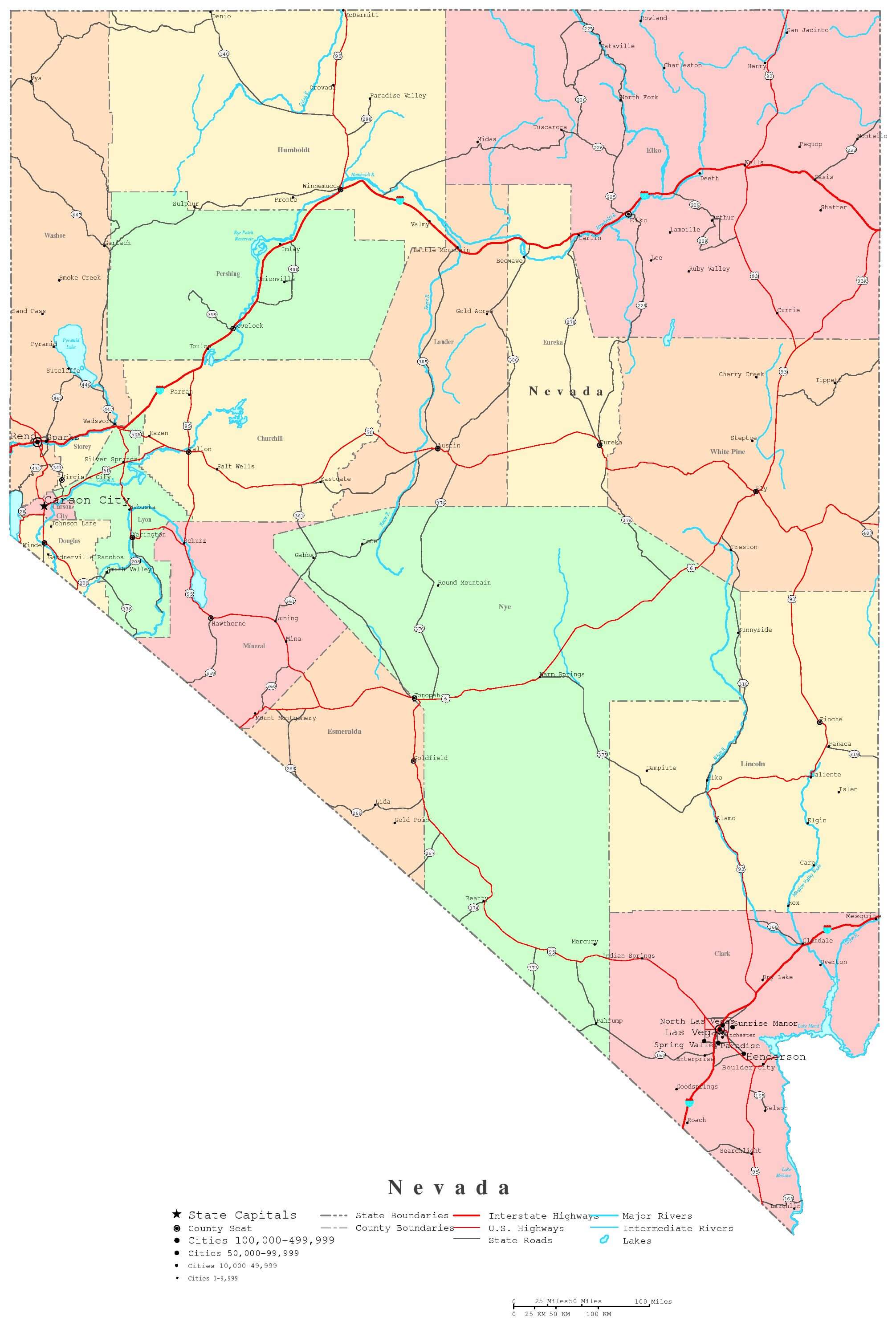 Nevada Map