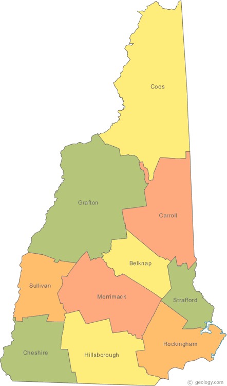 Map of New Hampshire