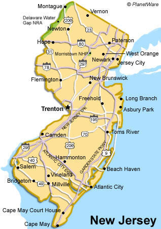 New Jersey Map