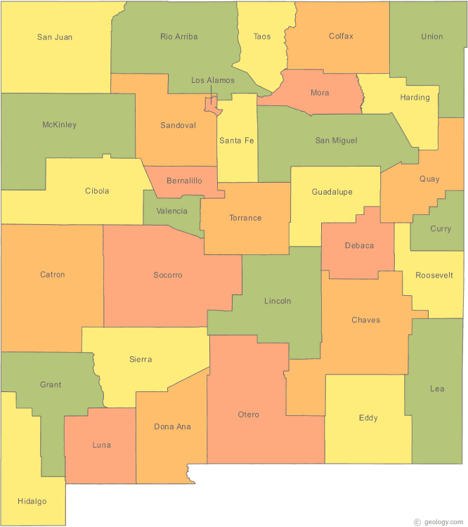 Mosquero New Mexico Map, United States