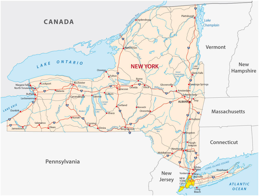 New York State Road Map