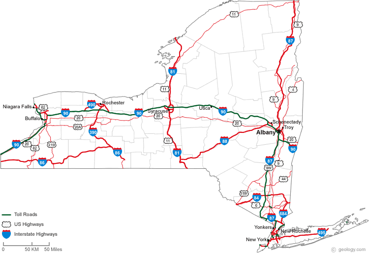 New York Road Map