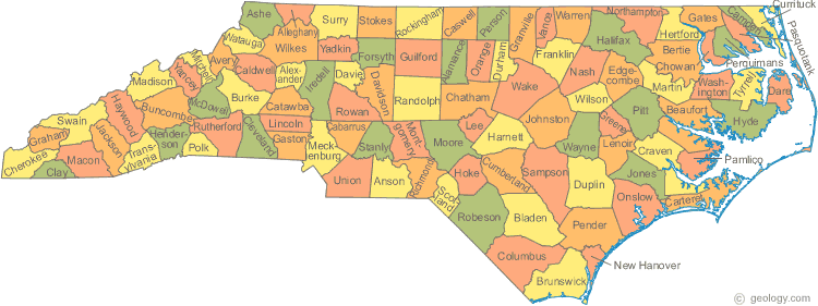 Map of North Carolina