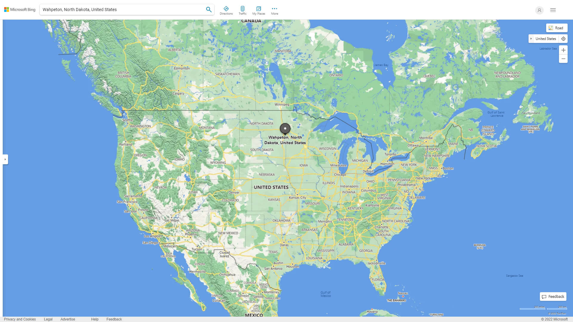 Wahpeton, North Dakota Map