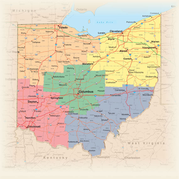 Map Ohio