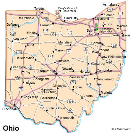 Ohio Map USA